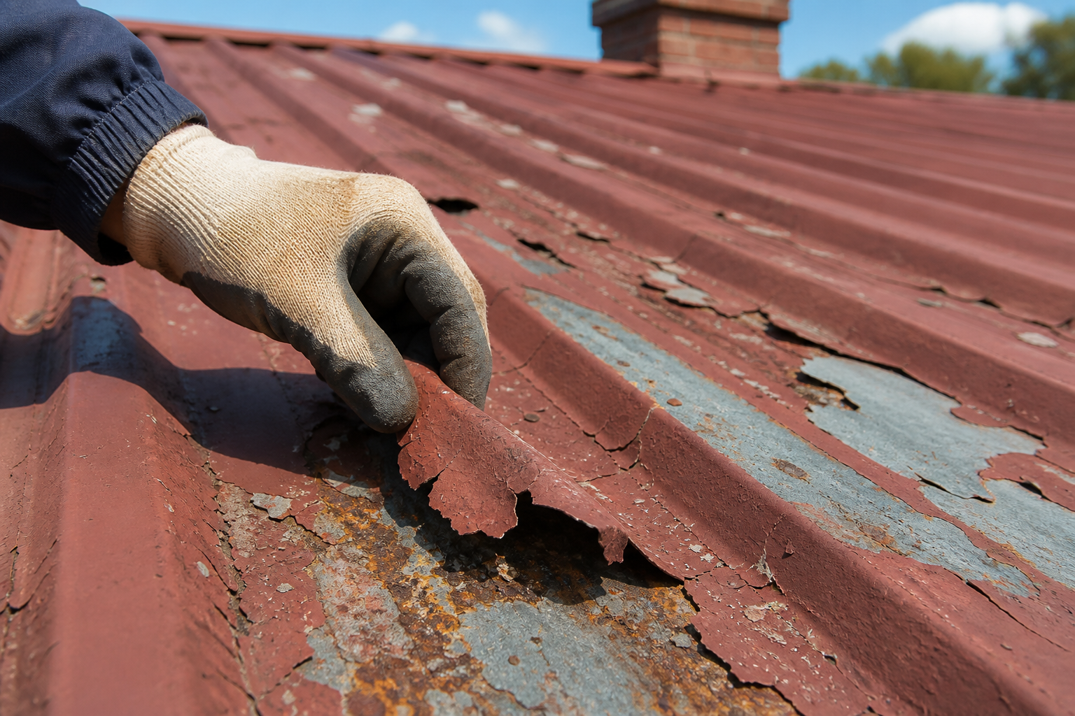 Why does roof paint peel?