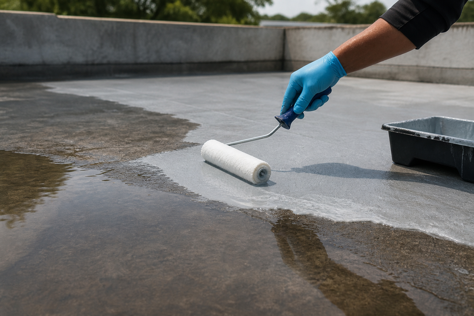 Can Rain-Block Pro be used where water ponds permanently?