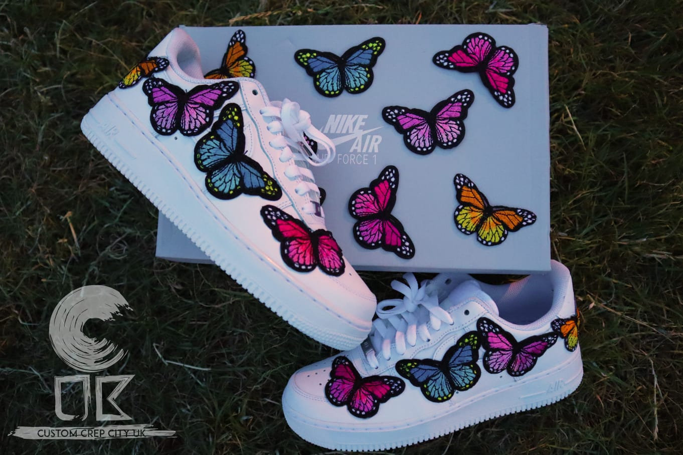 Custom Nike Air Force 1 (Mulit colour Butterfly) Custom Nike Air Force 1 (Mulit colour Butterfly)