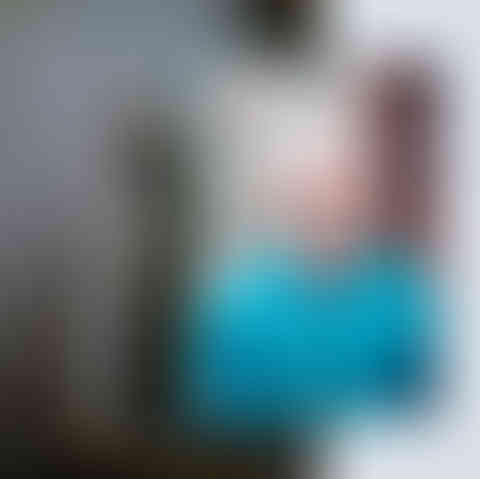 An example of how to use the brand with overlapping photos and using the brand colors.