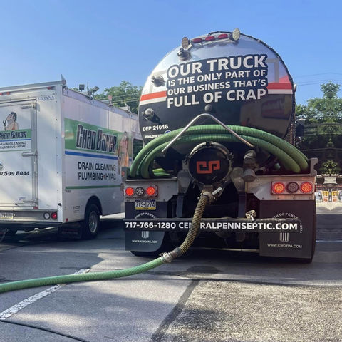 An example of the funny tone of voice created for this septic company.