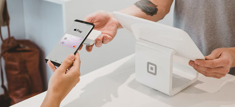 The bank's credit card being used in their Apple wallet to make a purchase.