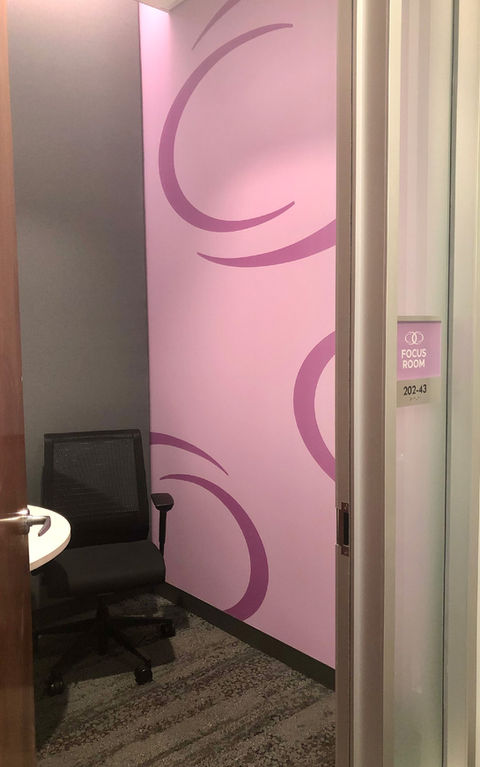 A wall decal design of the brand pattern.