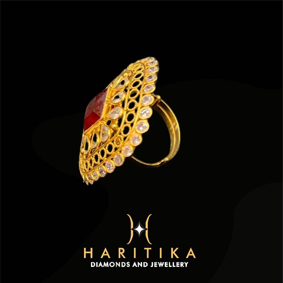Thumbnail: KUNDAN POLKI BRIDAL COLLECTION RING