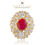 Thumbnail: Kundan Polki Ring With Ovel Shape Ruby