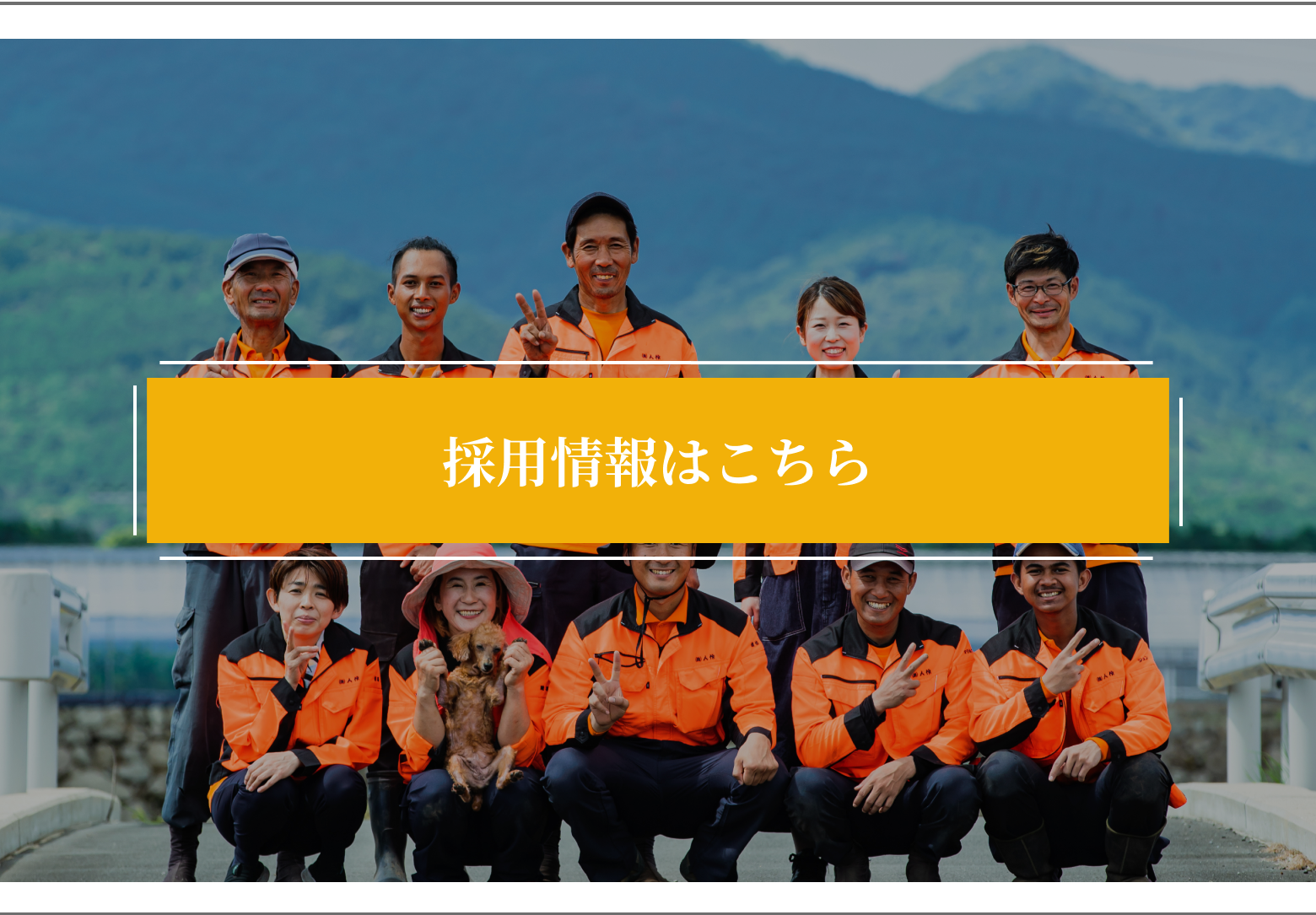 画像：採用情報のバナー