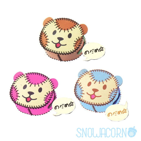 Bandai 交響情人夢 簡易縫紉 吉祥物 熊仔 獴哥 熊寶寶 手作 小錢包 材料包 盒蛋 全3款 (啡+粉+藍)