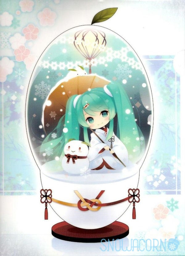 Thumbnail: 札幌 新千歳空港限定 Hatsune Miku 初音未來 雪初音 SNOW MIKU 2013 信封 & 信紙 Set