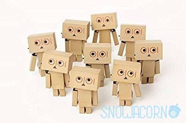 Thumbnail: Kaiyodo 海洋堂 山口式 Yotsubato! 四葉妹妹 Danboard 迷你紙箱人 0101 Ver. Figure