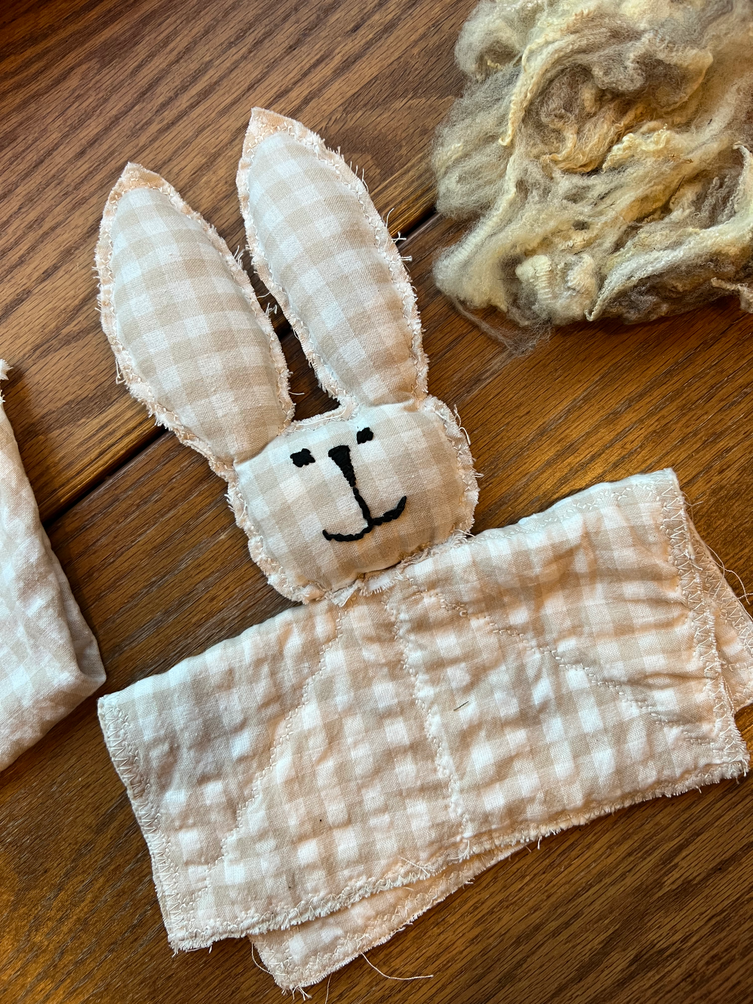 Organic/Non-toxic Children's Lovey-Meme (Rabbit)