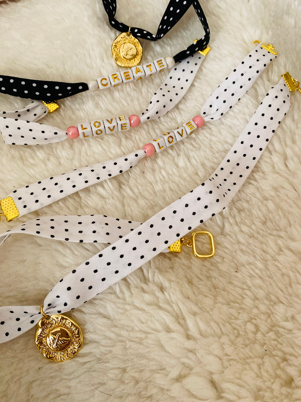 Miniature : Bracelet en tissu handmade 