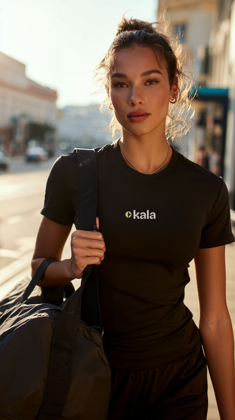 Giovane atleta in città