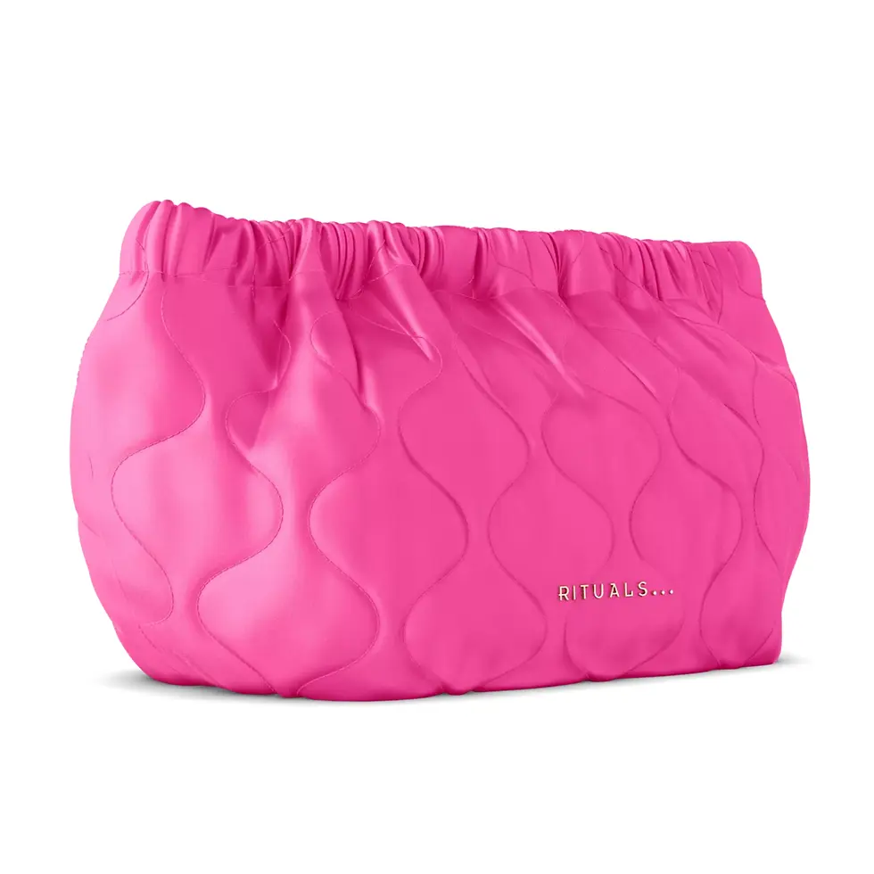 Set cadou Rituals The Ritual of Sakura Large cu pouch roz, continand gel de dus spumant, crema de corp, body lotion mousse, l