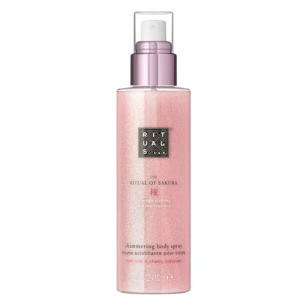 Rituals Sakura Shimmering Body Spray pentru glow si parfum delicat