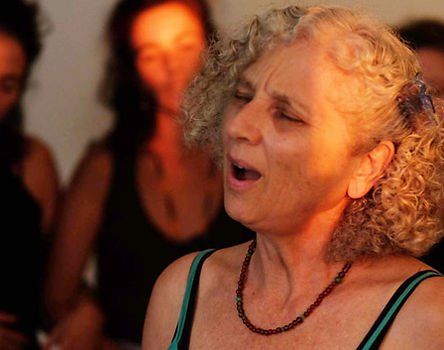 Participant during a Vocal Odyssey Singing Workshop with Nessi Gomes