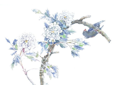 Homeschooling-Aquarell