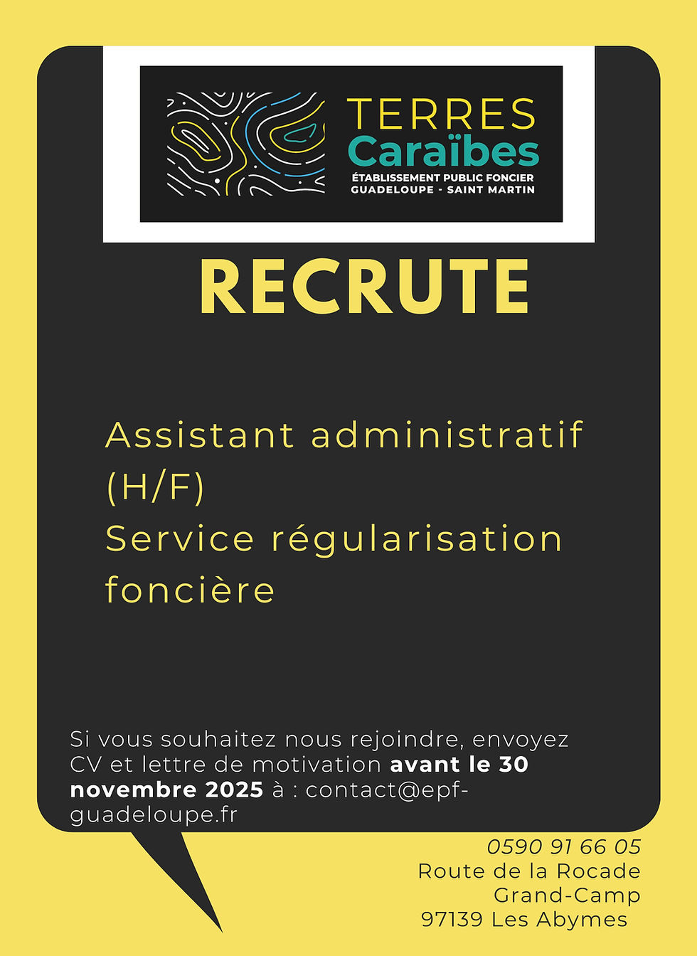 Terres Caraïbes recrute !