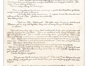 Letter, Lucy Westenra to Mina Murray.