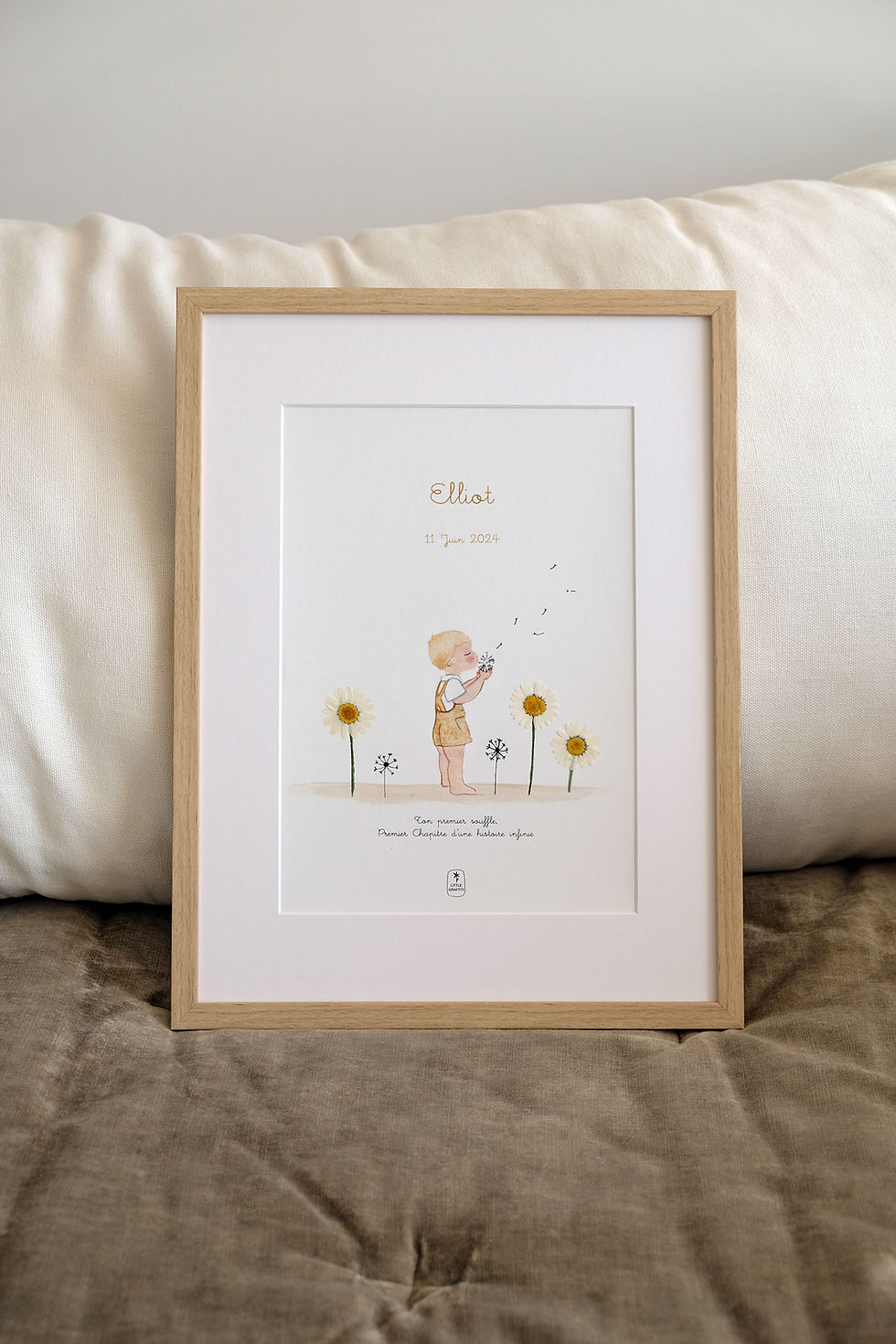 Miniature : cadeau de naissance herbier