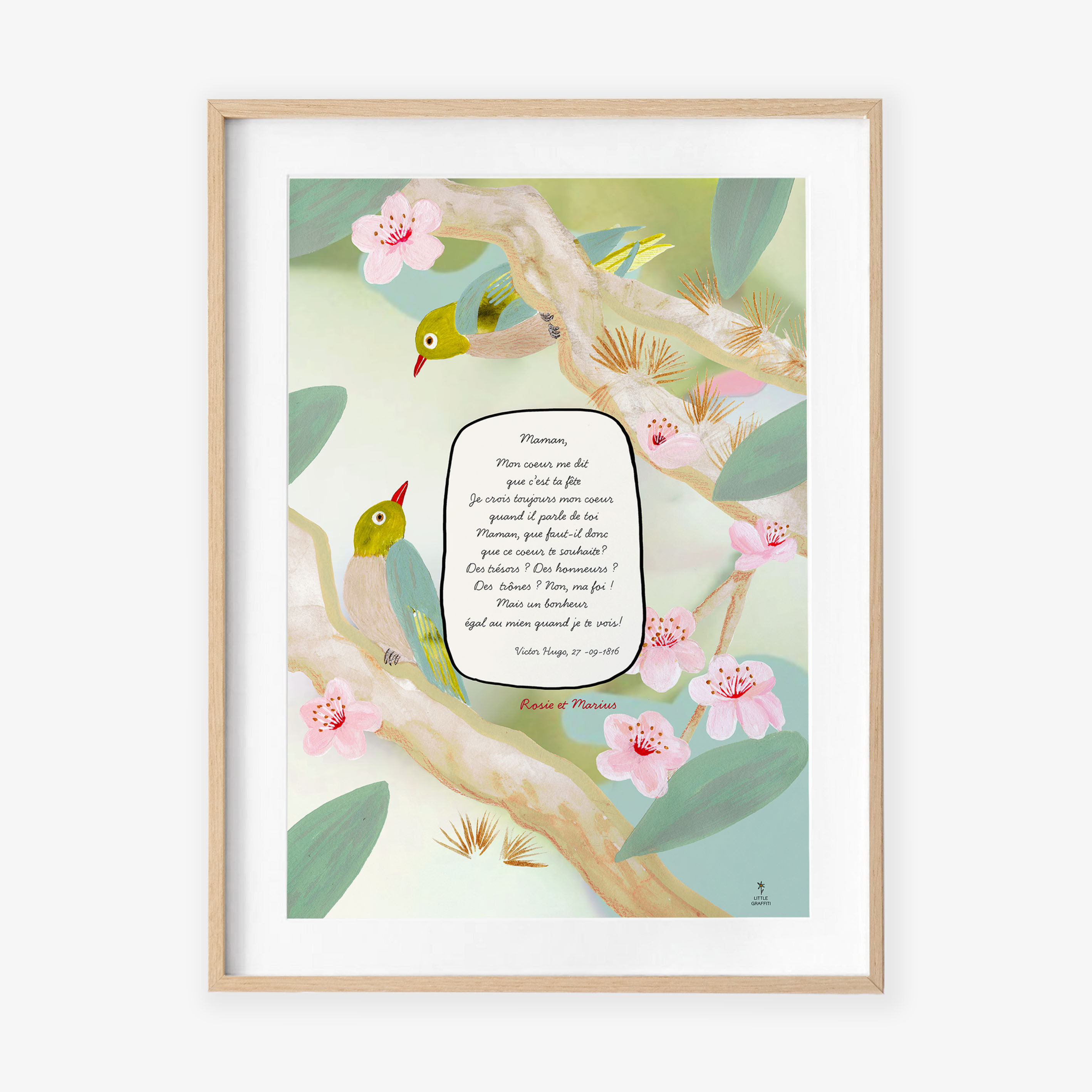 affiche personnalisée fête des mères