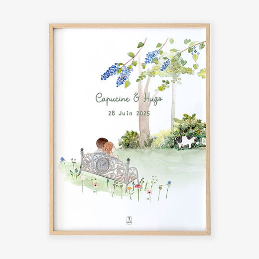 Affiches personnalisées couple personnalisées - Maman Comète Affiches personnalisées couple personnalisées - Maman Comète