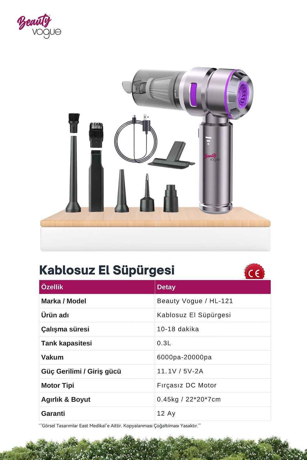 Küçük resim: Araç İçi Süpürge 4IN1 20.000 PA Emiş Güçlü Üflemeli Şarjlı Mini Araba El Süpürge