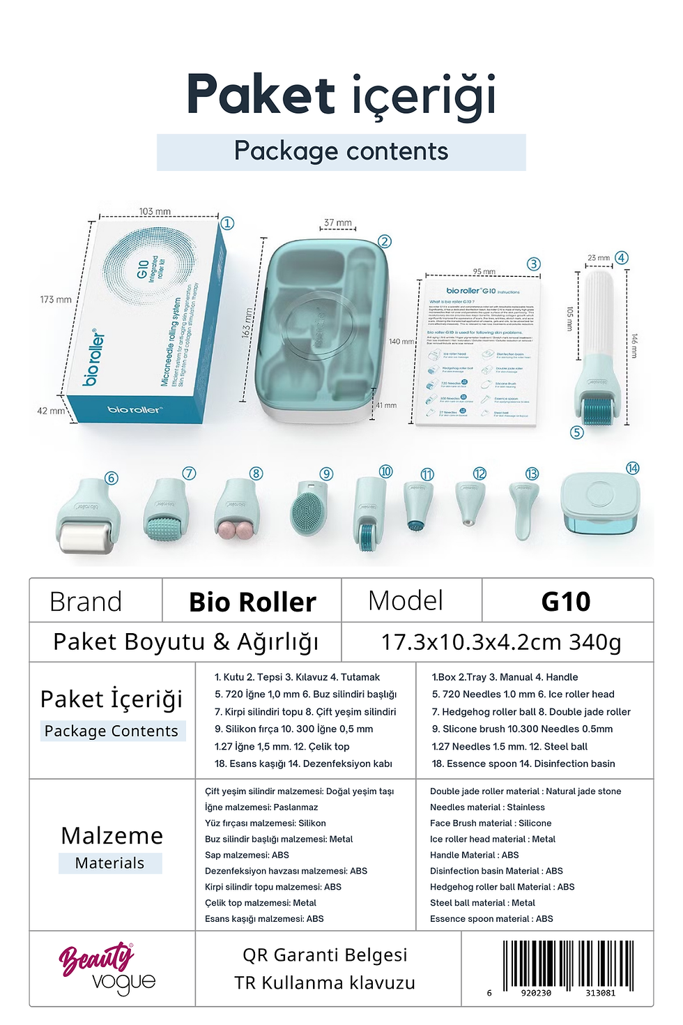 Thumbnail: Bio Roller G10 Derma Roller Kit