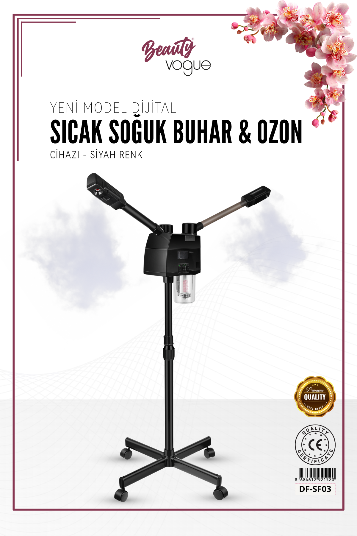 Çift Başlıklı Sıcak & Soğuk Buhar Ve Ozon Makinesi