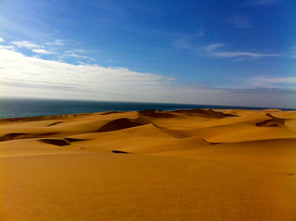 View of the Ocean from Desert