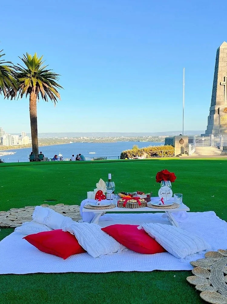 Adelaide park picnic setup for couple