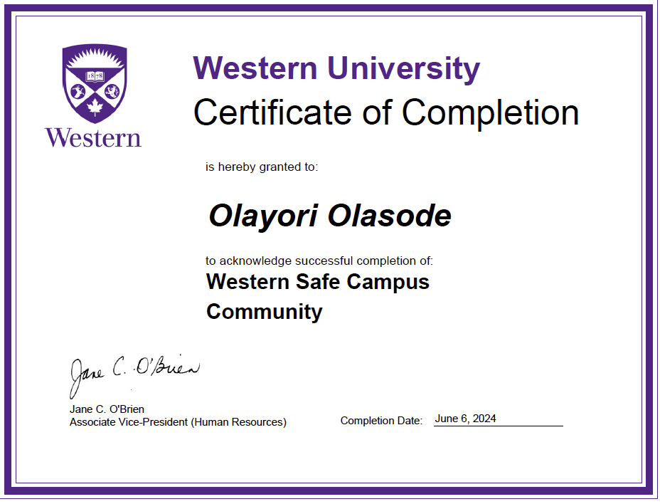Western Safe Campus Community