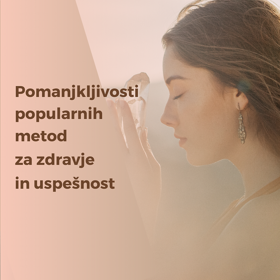 Pomanjkljivosti popularnih metod za zdravje in uspešnost