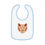 Thumbnail: Illustrated Tiger Baby Bib — Contrast Trim Jersey Bib