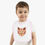 Thumbnail: Illustrated Tiger Baby Bib — Contrast Trim Jersey Bib
