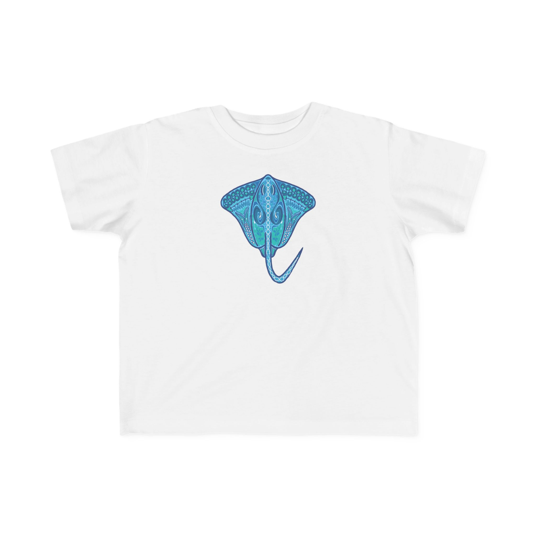 Artsy Toddler Tee - Blue Ocean Stingray