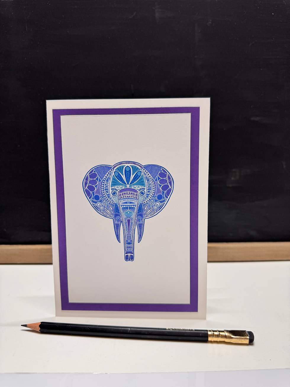 Thumbnail: Elephant Handmade Greeting Card 5x7