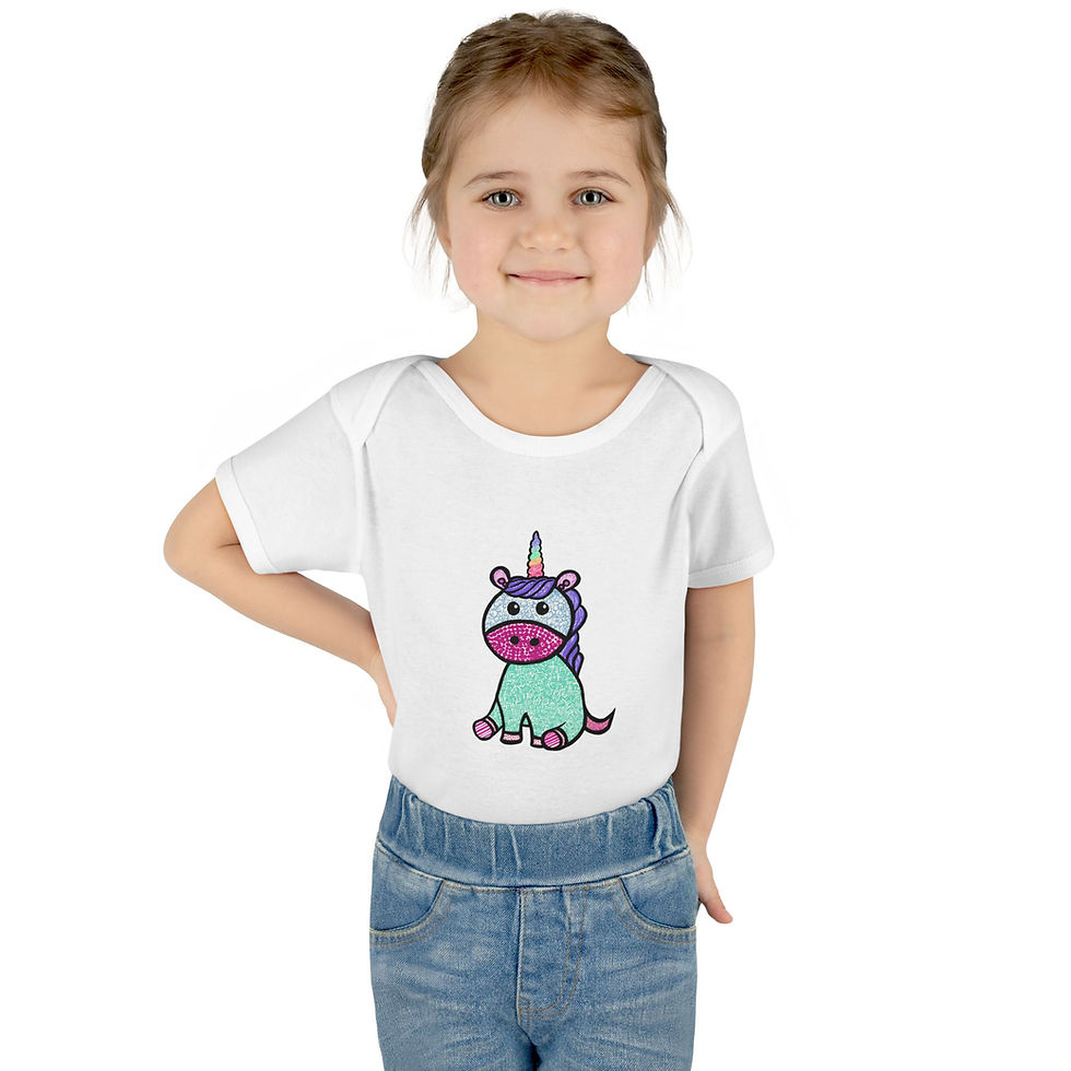 Thumbnail: Artsy Unicorn Bodysuit for Infants/Toddlers