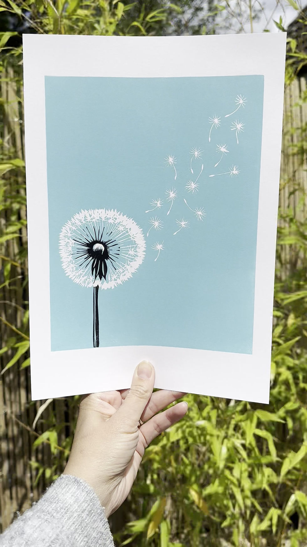 Thumbnail: "Make a Wish" Linocut Print