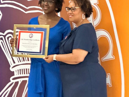 Honoring Rhonda Holley-Shanks with a Lifetime Membership Plaque Celebration