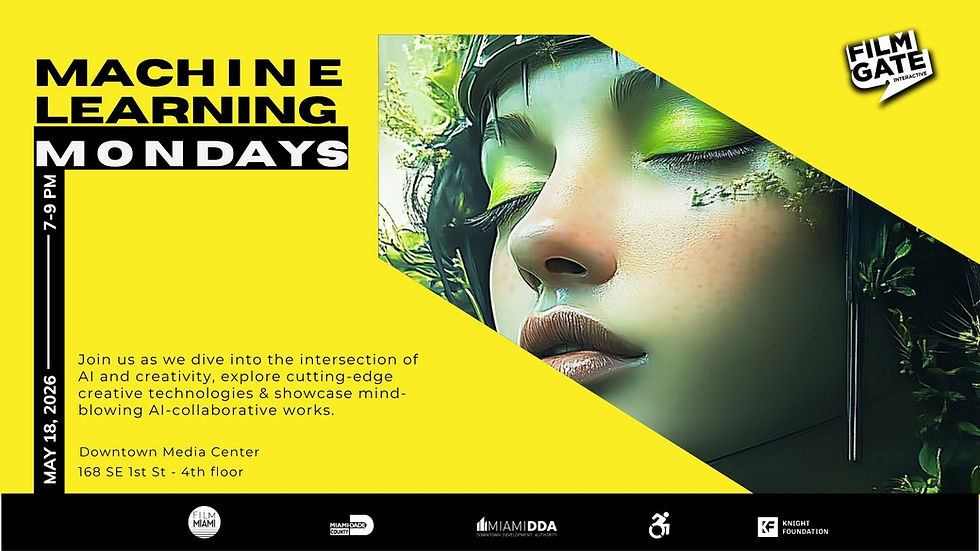 Machine Learning Monday - an Ai filmmakers & creatives meetup - Immersive/Interactive Media (May 18)