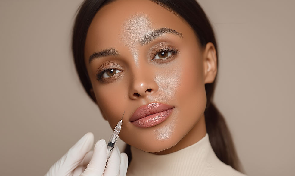 Woman Receiving Facial Injection