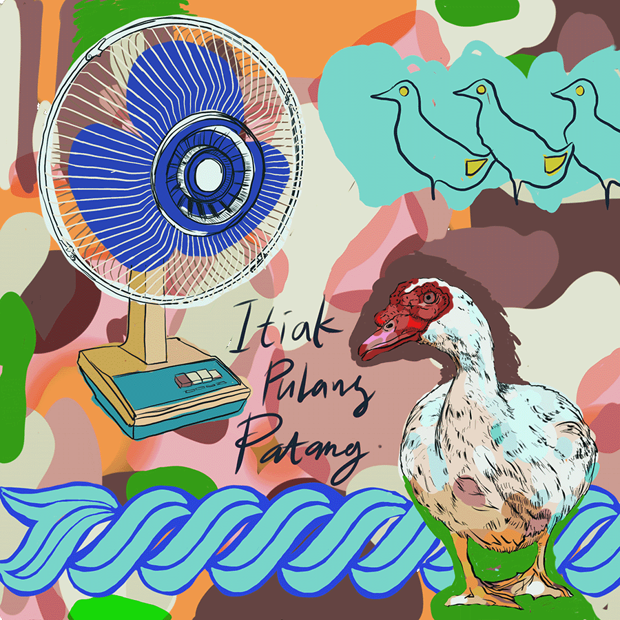 Itiak Pulang Patang- Animated digital NFT by Sukor Romat – visual meditation on time, memory, and technology