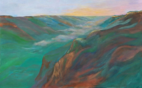 misty mountains
