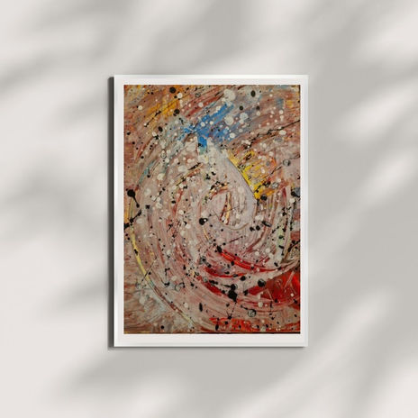 Step into a dreamscape where William Blake’s poetry and paintings come to life in abstract form. This piece channels Blake’s ethereal energy—his fiery skies, divine figures, and boundless imagination—into a symphony of color, texture, and emotion.