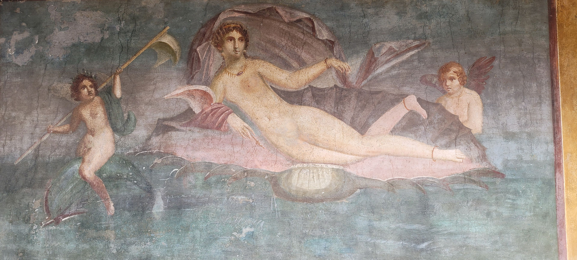 Venus in a shell in Pompeii