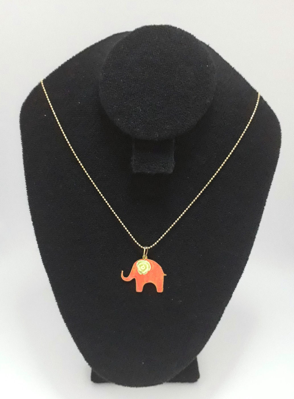Elefante filigrana Naranja y rosa verde menta