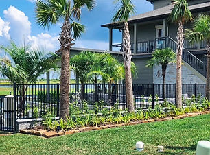 Architectural-grade aluminum fence supply with salt-spray resistant coating in Texas City.