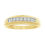Thumbnail: MEN'S BAND 1/4 CT ROUND DIAMOND 10K YELLOW GOLD