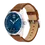 Thumbnail: MOVADO Bold Verso 42mm Blue Dial Brown Leather Strap Watch 3600944