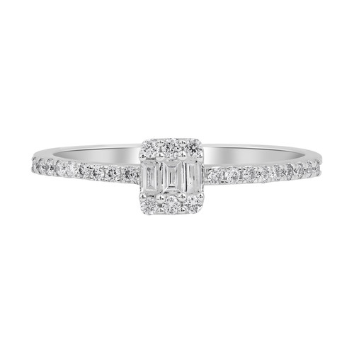 Ladies Baguette 14K Diamond Ring Allure Jewelry